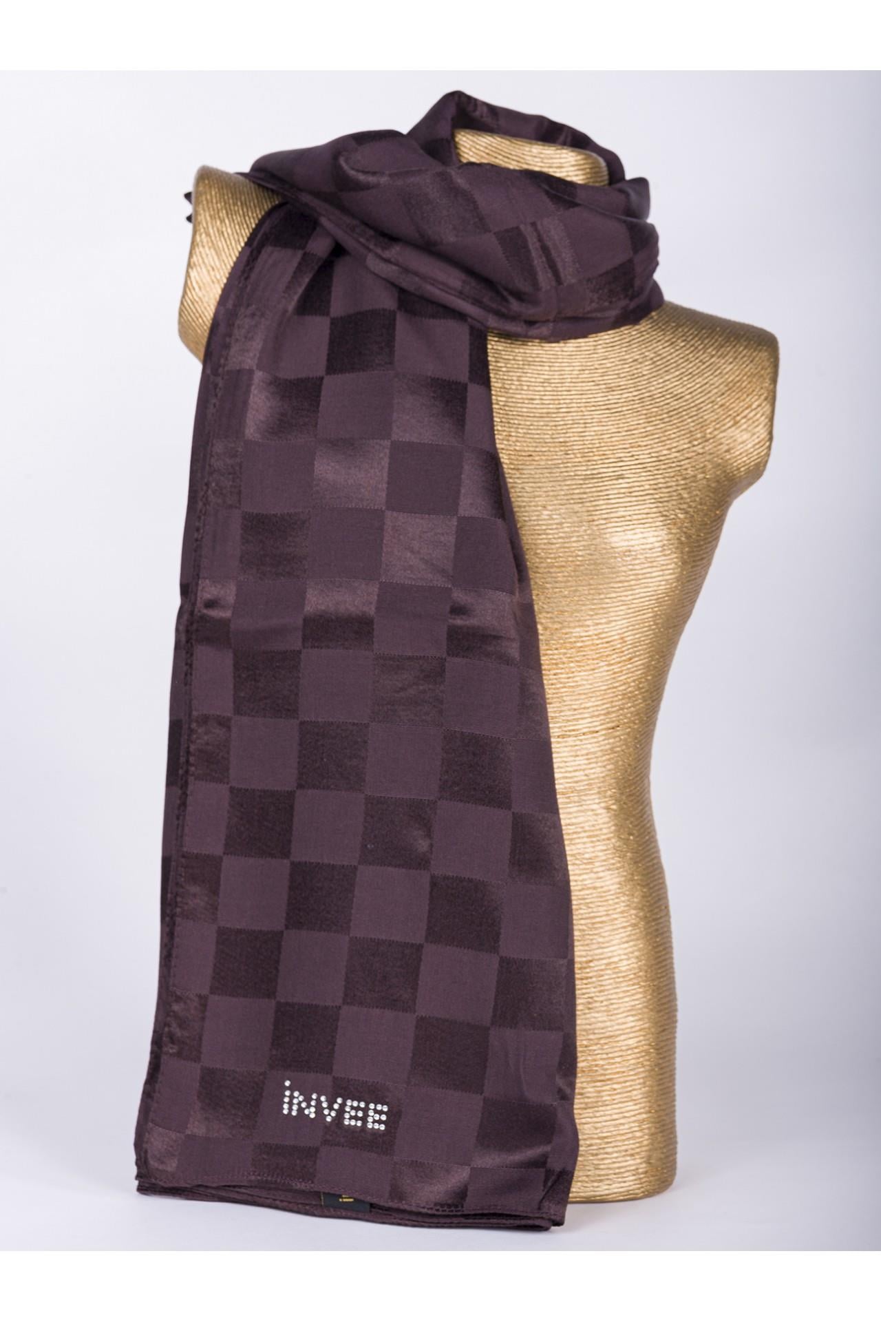 İnvee Şahane (Dama) Şal 1230-Kahve