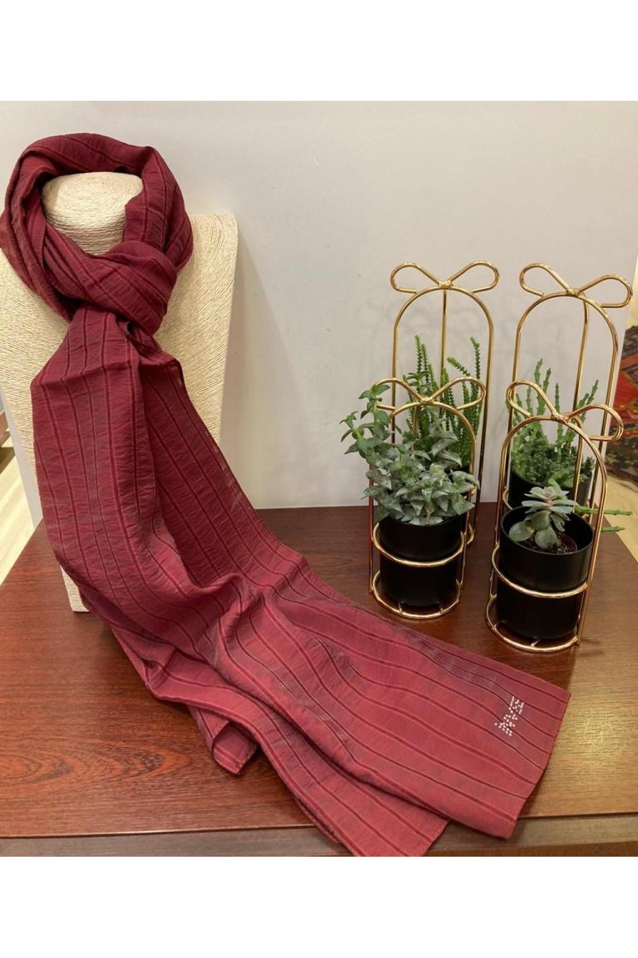 İnvee Yok Şal 1445-Bordo