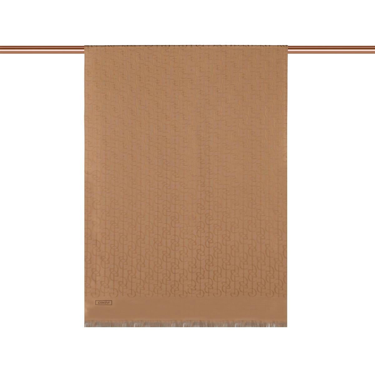 İpekevi Dört Mevsim İE Monogram Şal 04474-Sütlü Kahve