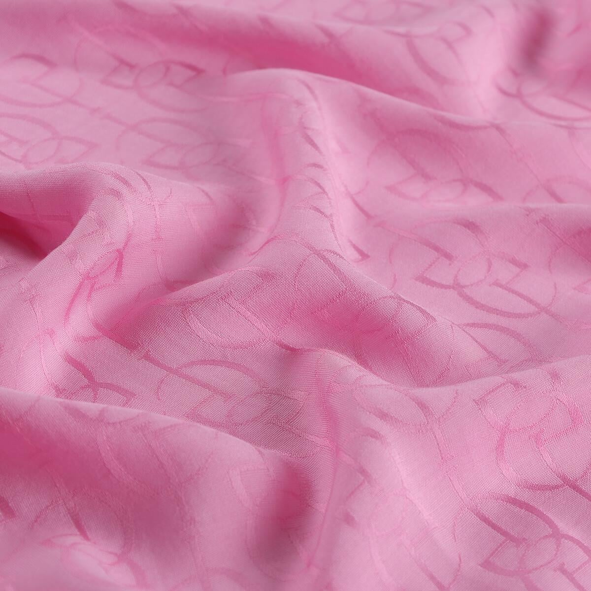 İpekevi Dört Mevsim İE Monogram Şal 04474-Şeker Pembe