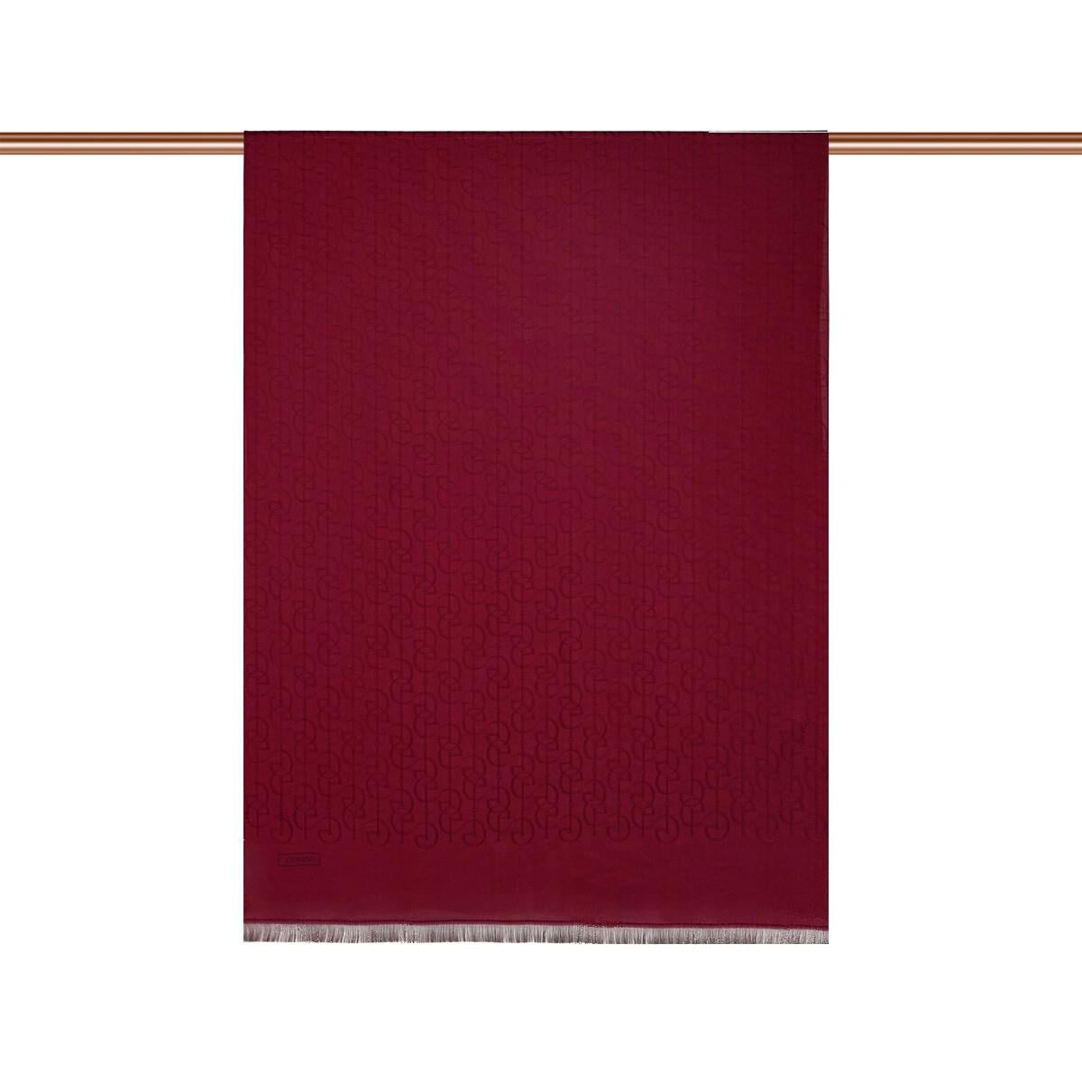 İpekevi Dört Mevsim İE Monogram Şal 04474-bordo