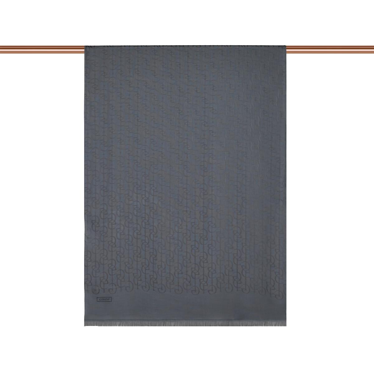 İpekevi Dört Mevsim İE Monogram Şal 04474-Füme