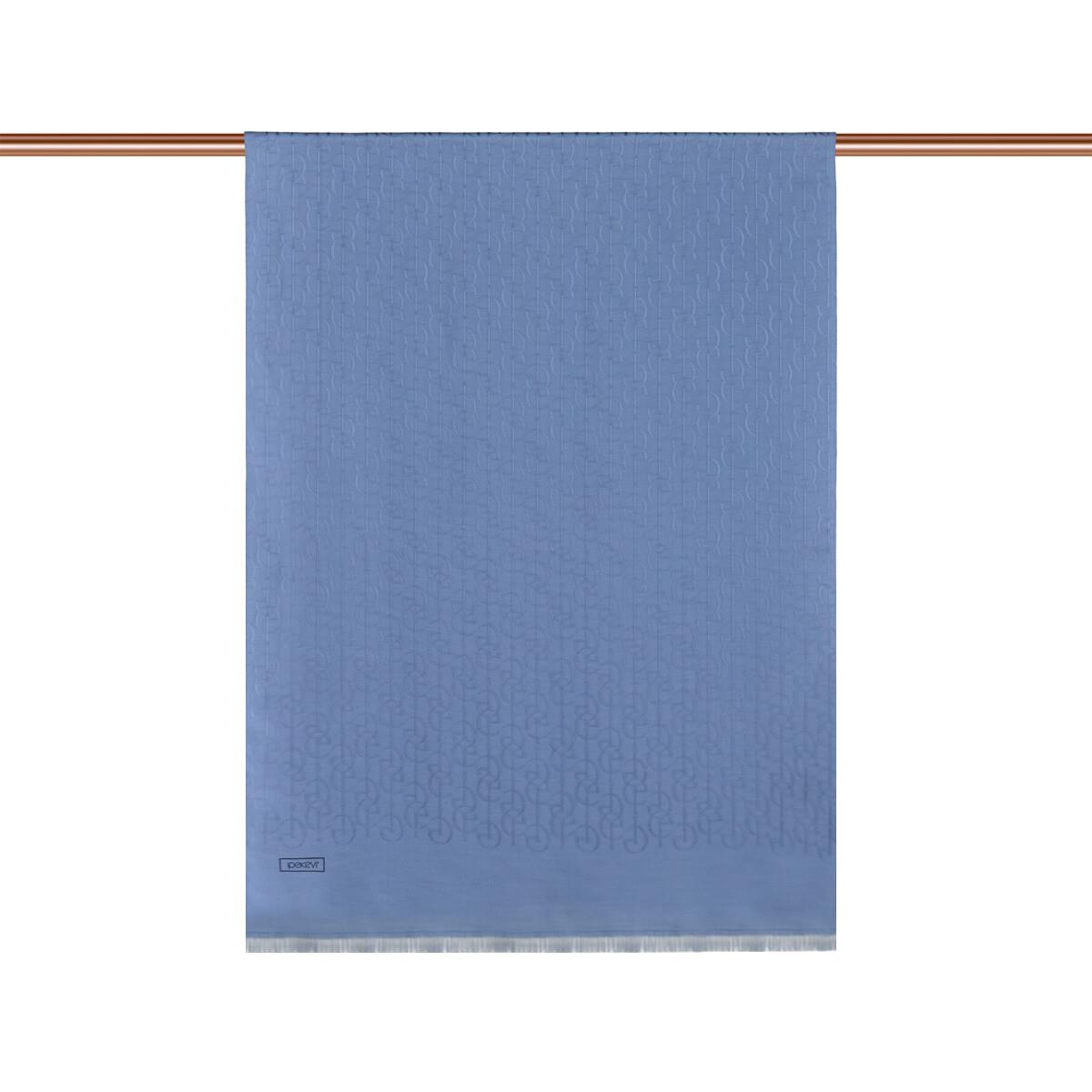 İpekevi Dört Mevsim İE Monogram Şal 04474-Bebe Mavisi