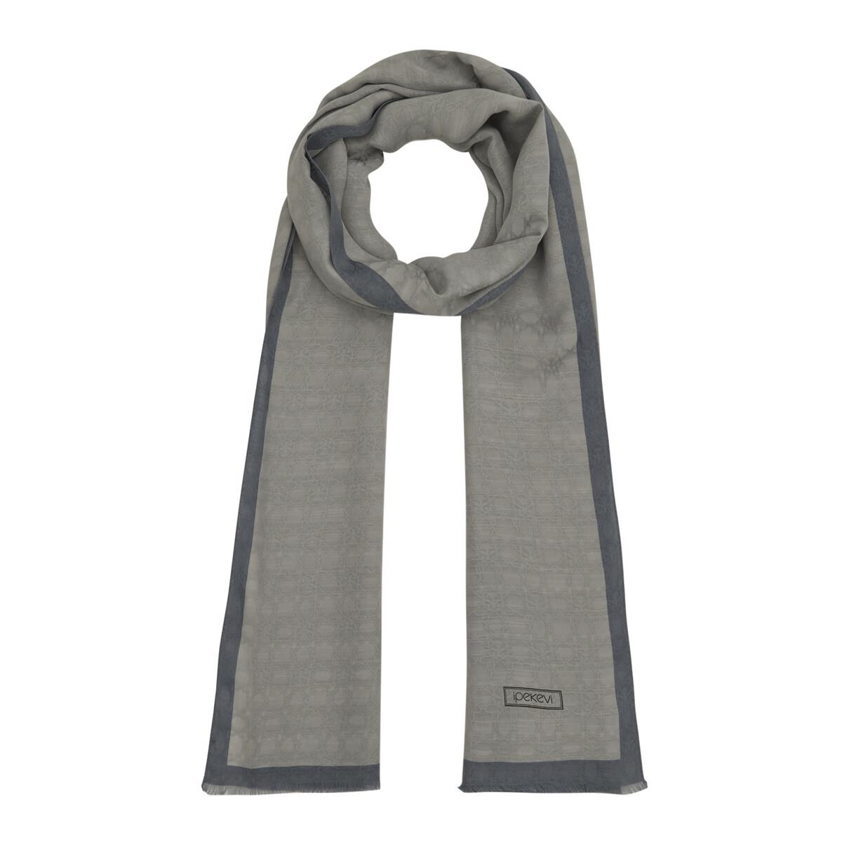 İpekevi Dört Mevsim Monogram Desen Şal 04356-Lame