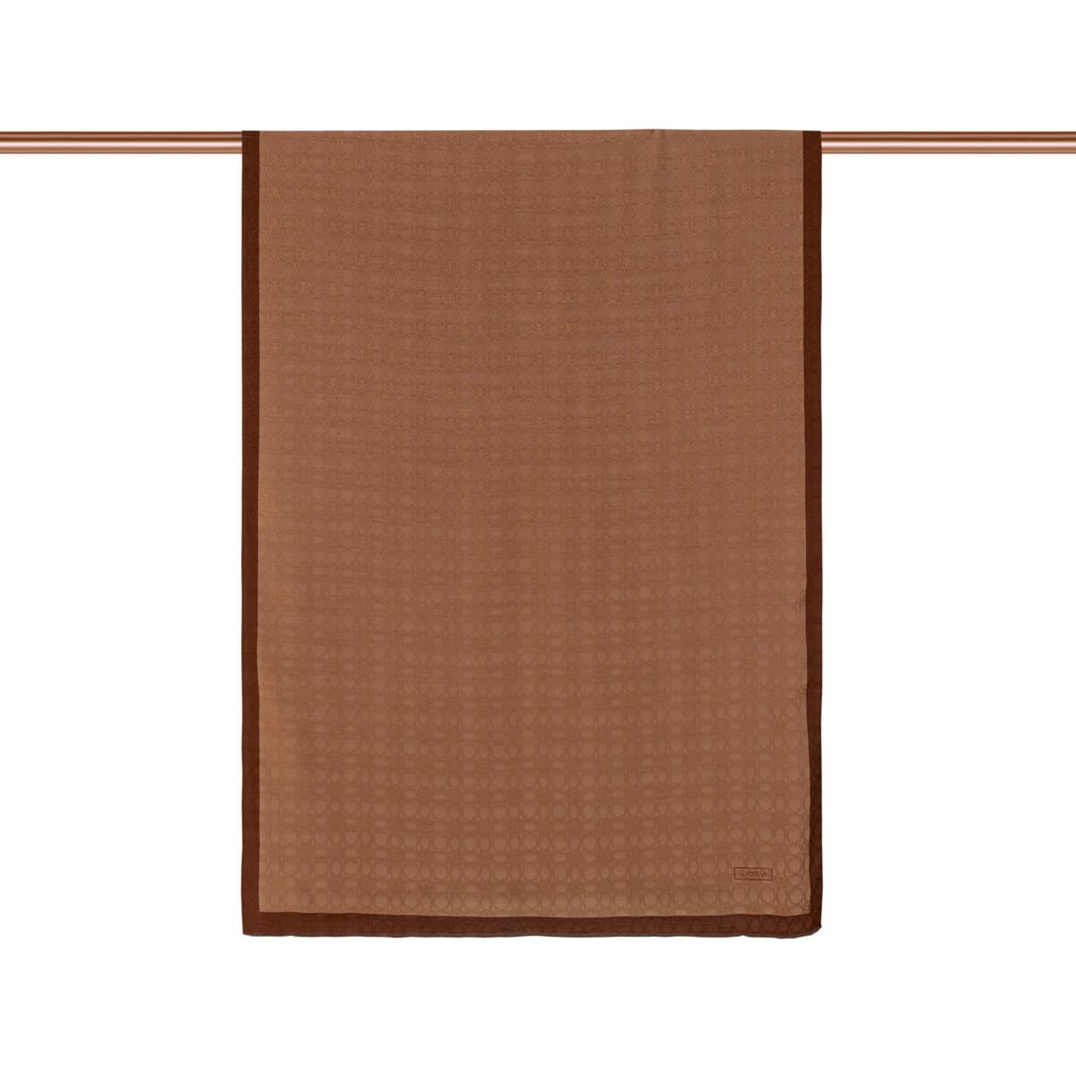 İpekevi Dört Mevsim Monogram Desen Şal 04356-Tarçın