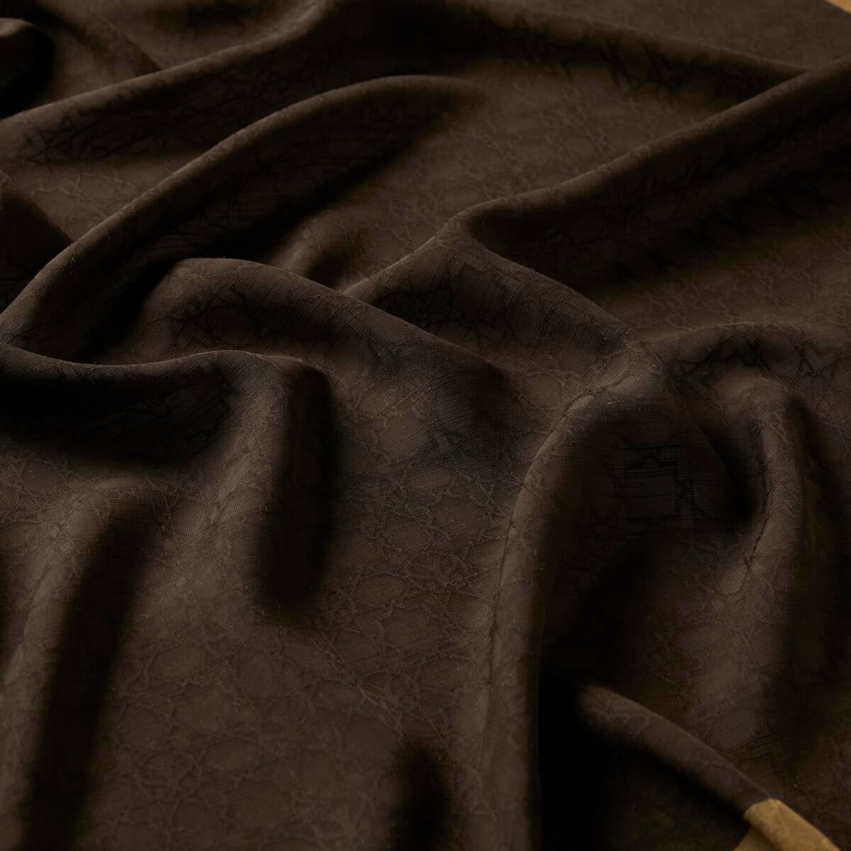 İpekevi Dört Mevsim Monogram Desen Şal 04356-Kahve