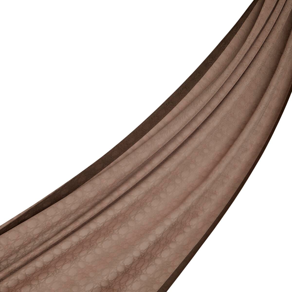 İpekevi Dört Mevsim Monogram Desen Şal 04356-Puslu Leylak