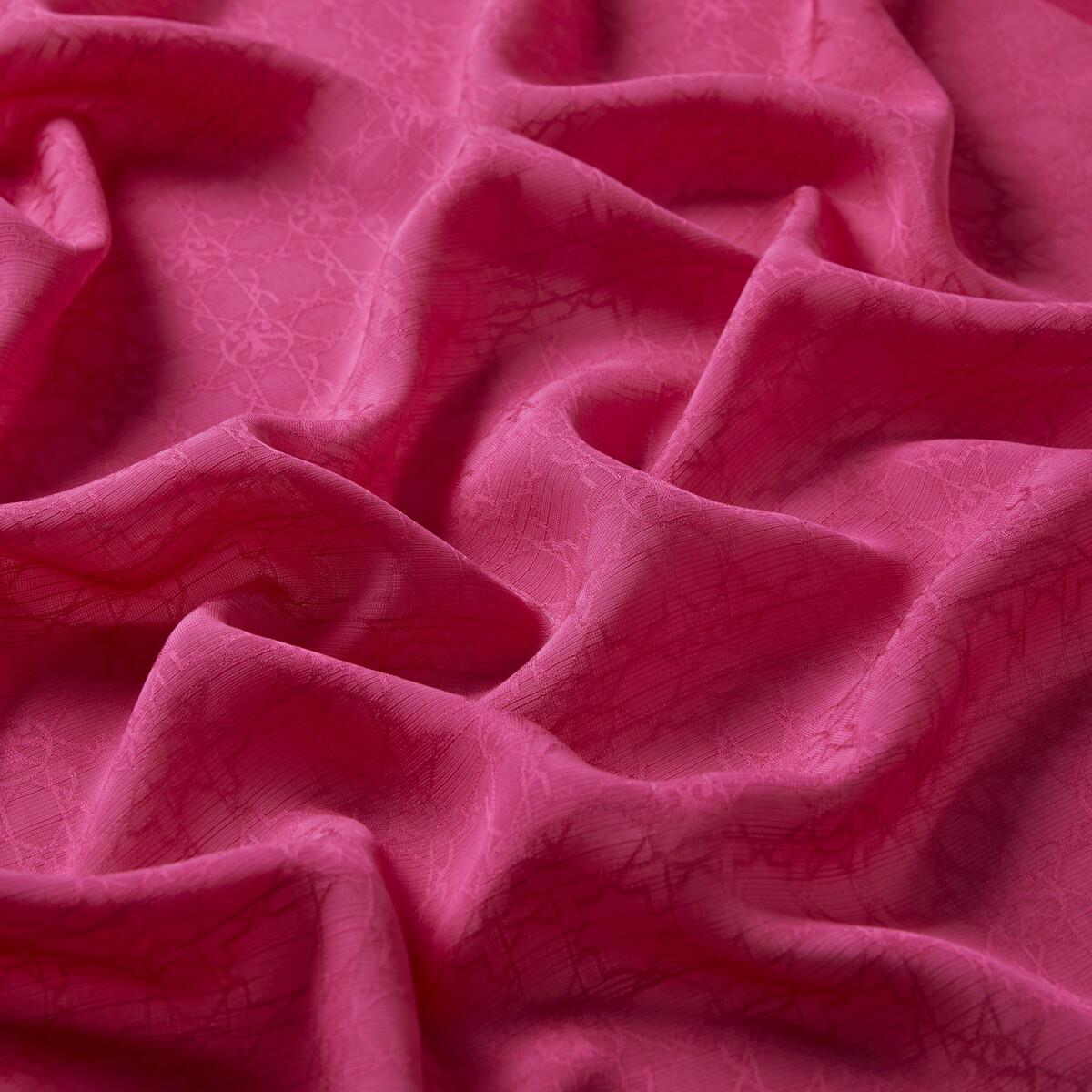 İpekevi Dört Mevsim Monogram Desen Şal 04356-Magenta