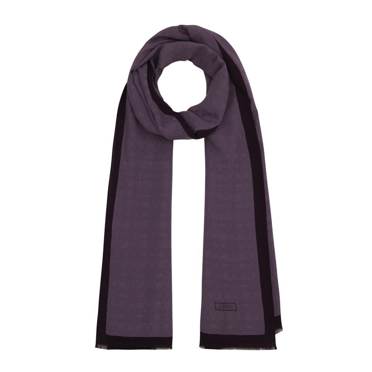 İpekevi Dört Mevsim Monogram Desen Şal 04356-Leylak