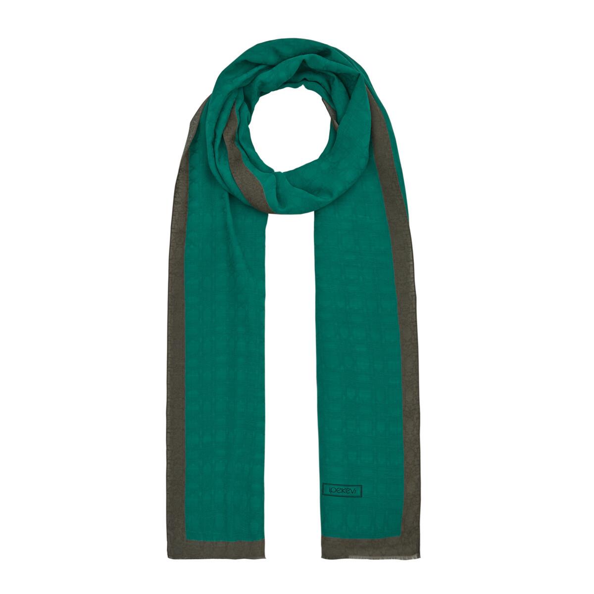 İpekevi Dört Mevsim Monogram Desen Şal 04356-Benetton