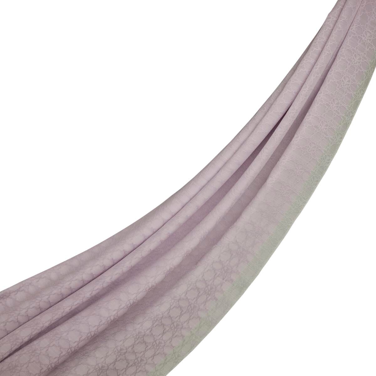 İpekevi Dört Mevsim Monogram Desen Şal 04356-Lila