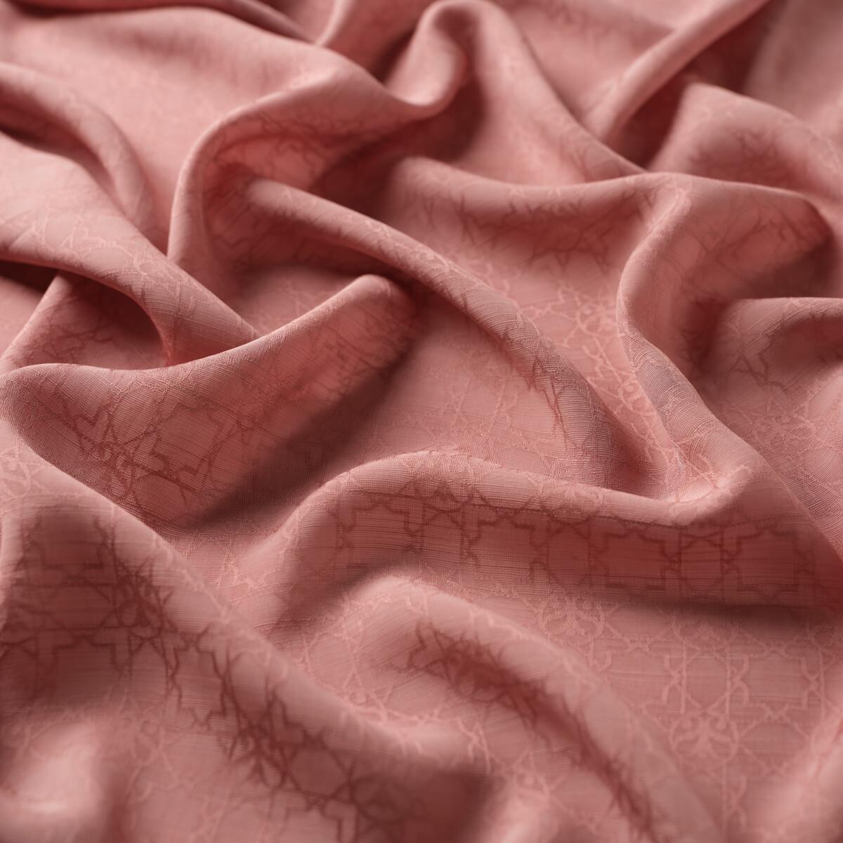 İpekevi Dört Mevsim Monogram Desen Şal 04356-Gül Pembe