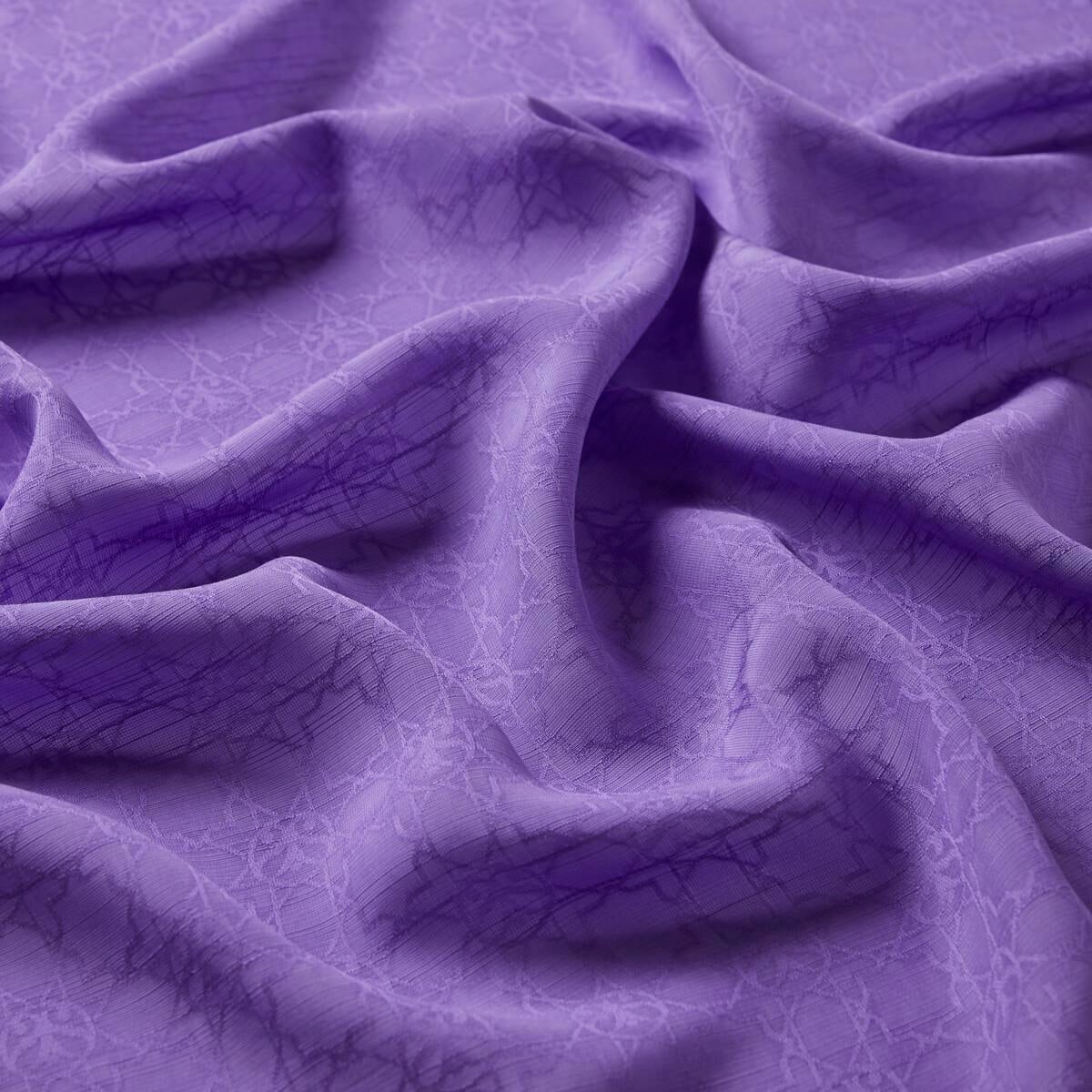 İpekevi Dört Mevsim Monogram Desen Şal 04356-Violet