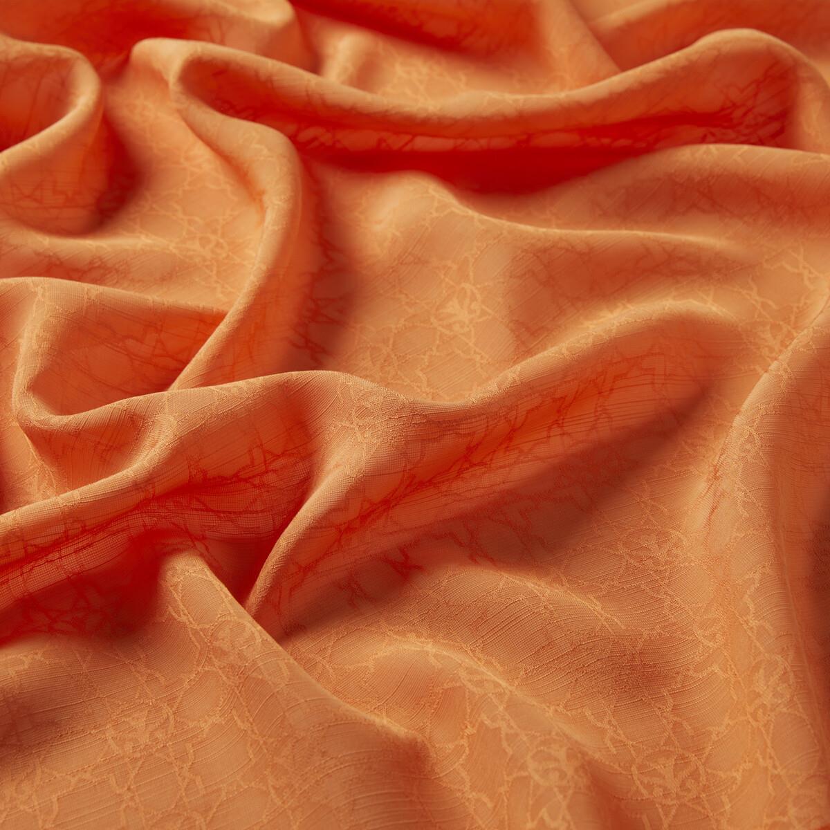 İpekevi Dört Mevsim Monogram Desen Şal 04356-Portakal