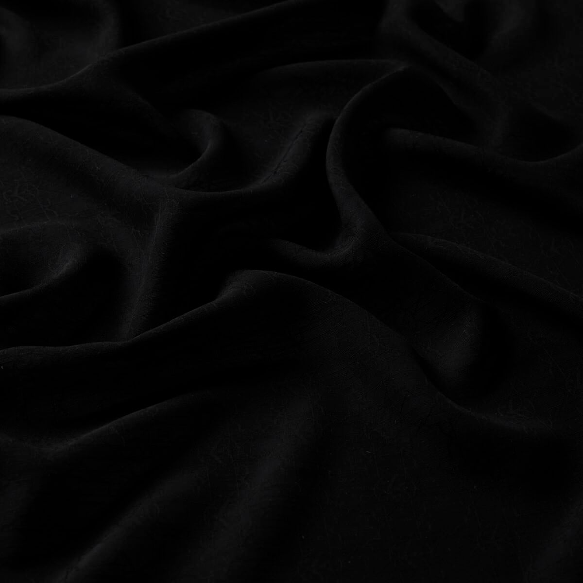 İpekevi Dört Mevsim Monogram Desen Şal 04356-Siyah Beyaz