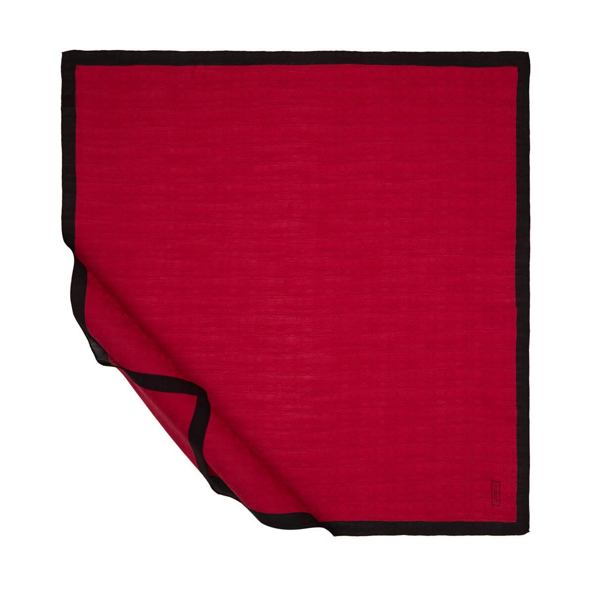 İpekevi Dört Mevsim Monogram Eşarp 04357-Bordo