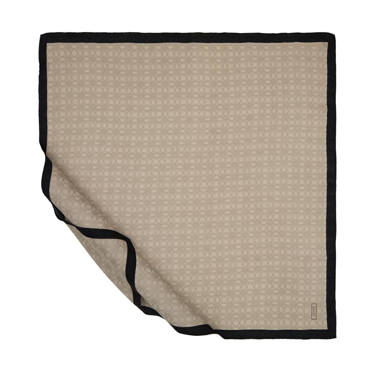 İpekevi Dört Mevsim Monogram Eşarp 04357-Taş