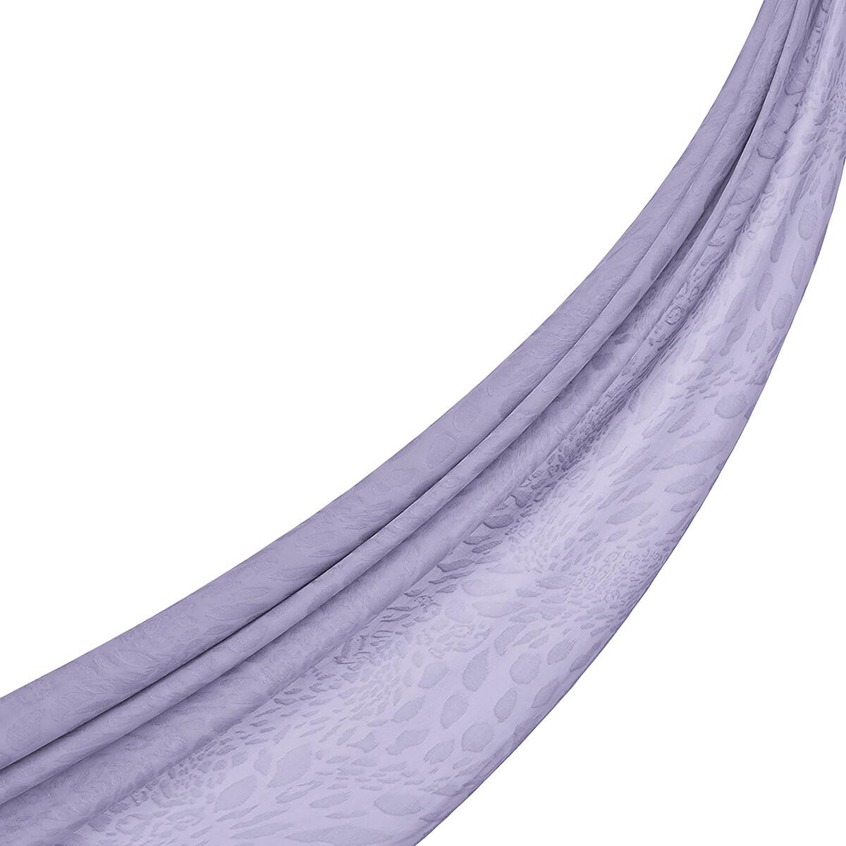 İpekevi Dört Mevsim Vahra Desenli Monogram Jakar Şal 04471-Leylak