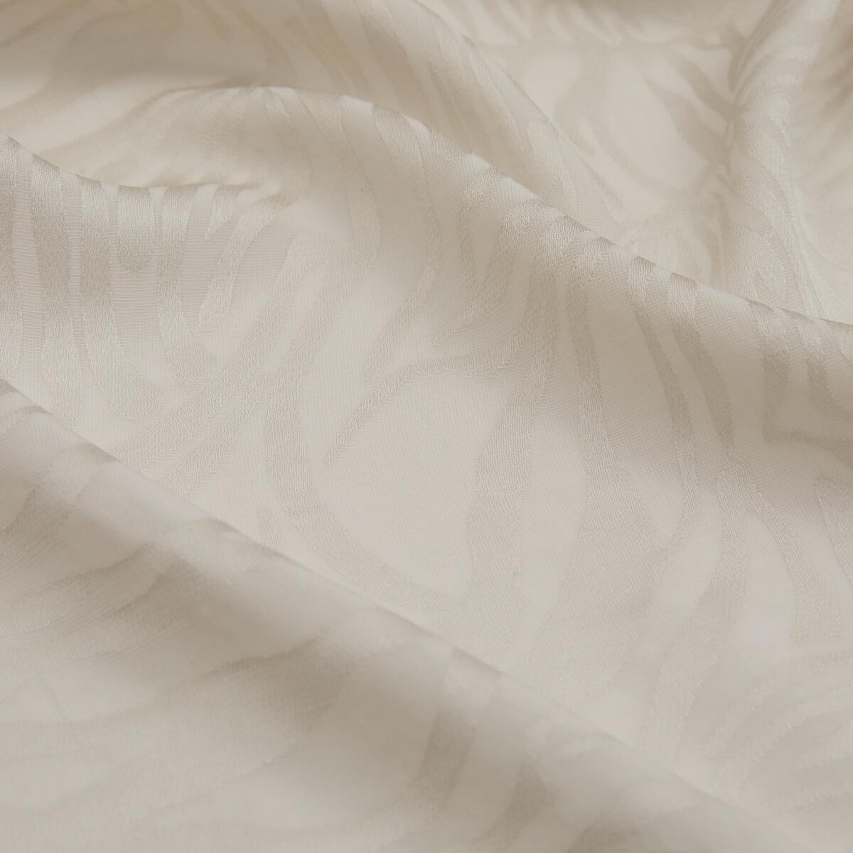İpekevi Dört Mevsim Zebra Desenli Monogram Jakar Şal 04473-Kum Beyazı
