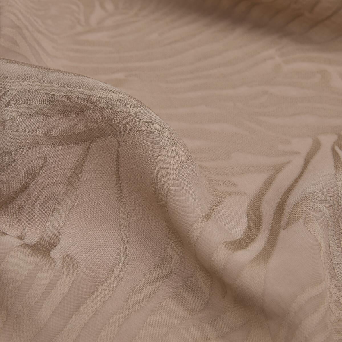 İpekevi Dört Mevsim Zebra Desenli Monogram Jakar Şal 04473-Taş