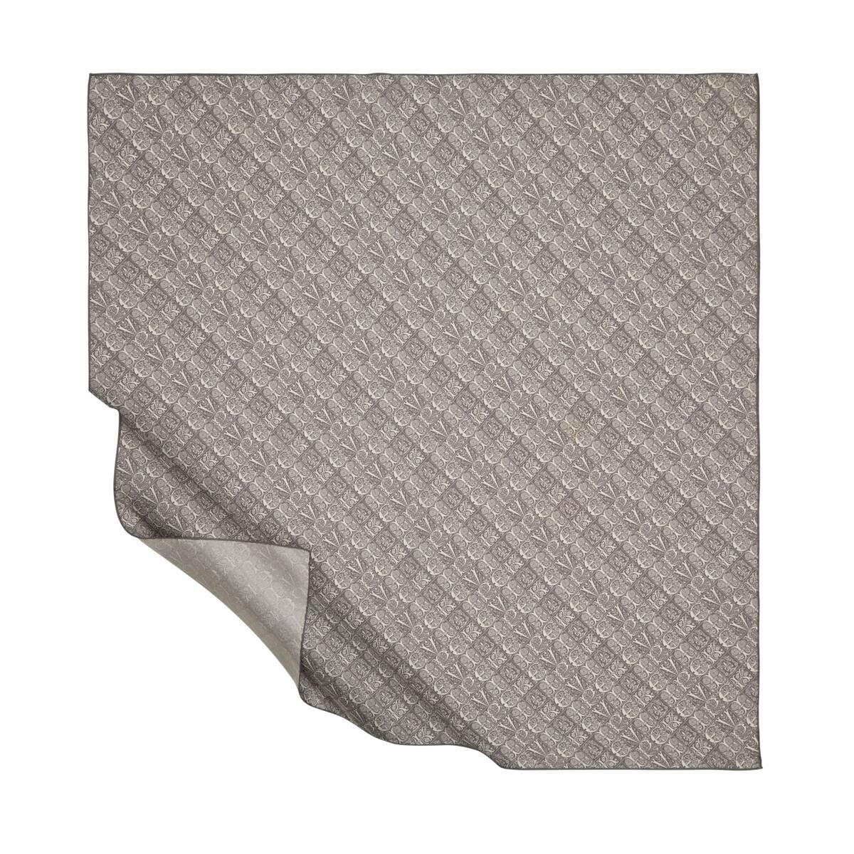 İpekevi Etnik Monogram Eşarp 01245-Füme