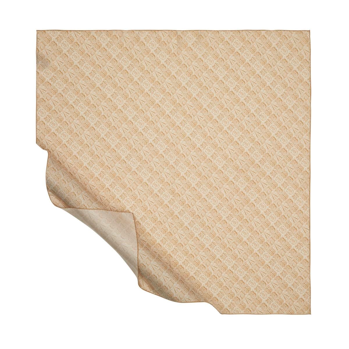 İpekevi Etnik Monogram Eşarp 01245-Krem