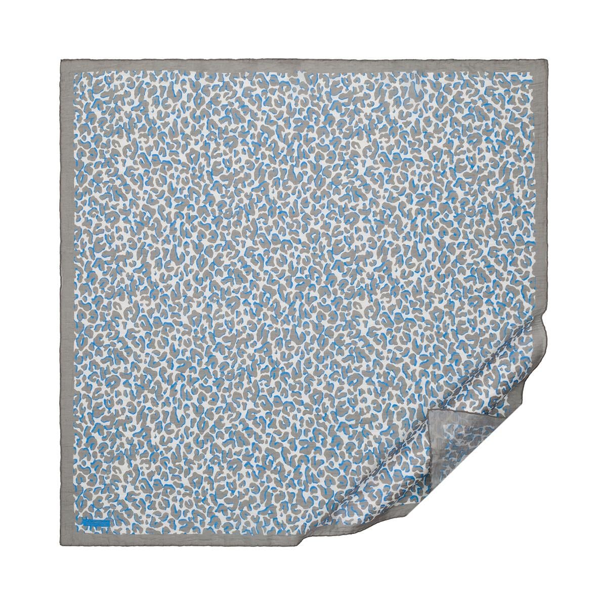 İpekevi Leopar Desenli Tensel Soft Eşarp 02218-Gri Taş