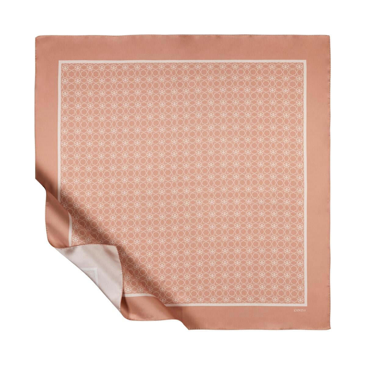 İpekevi Mini Seljuk Monogram Eşarp 01123-Şeftali