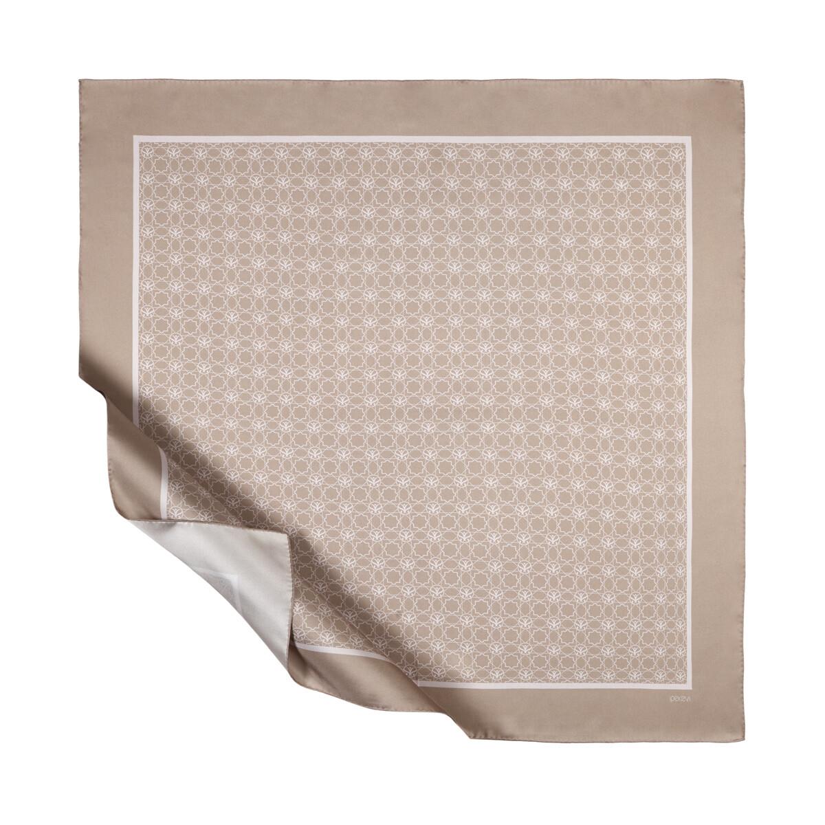 İpekevi Mini Seljuk Monogram Eşarp 01123-Taş