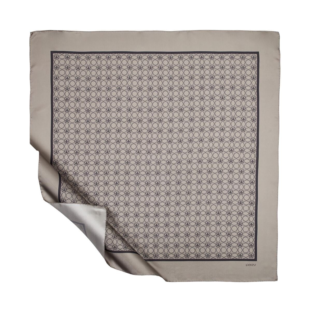 İpekevi Mini Seljuk Monogram Eşarp 01123-Lame