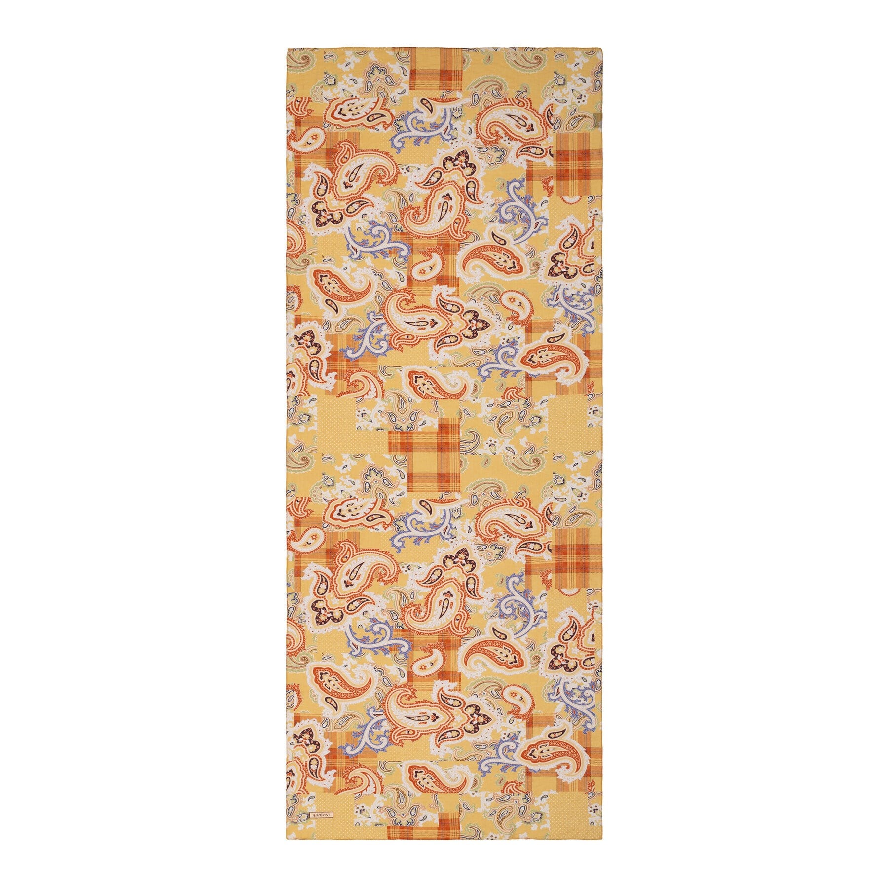 İpekevi Patchwork Desenli TenSoft Şal 03920-Gold