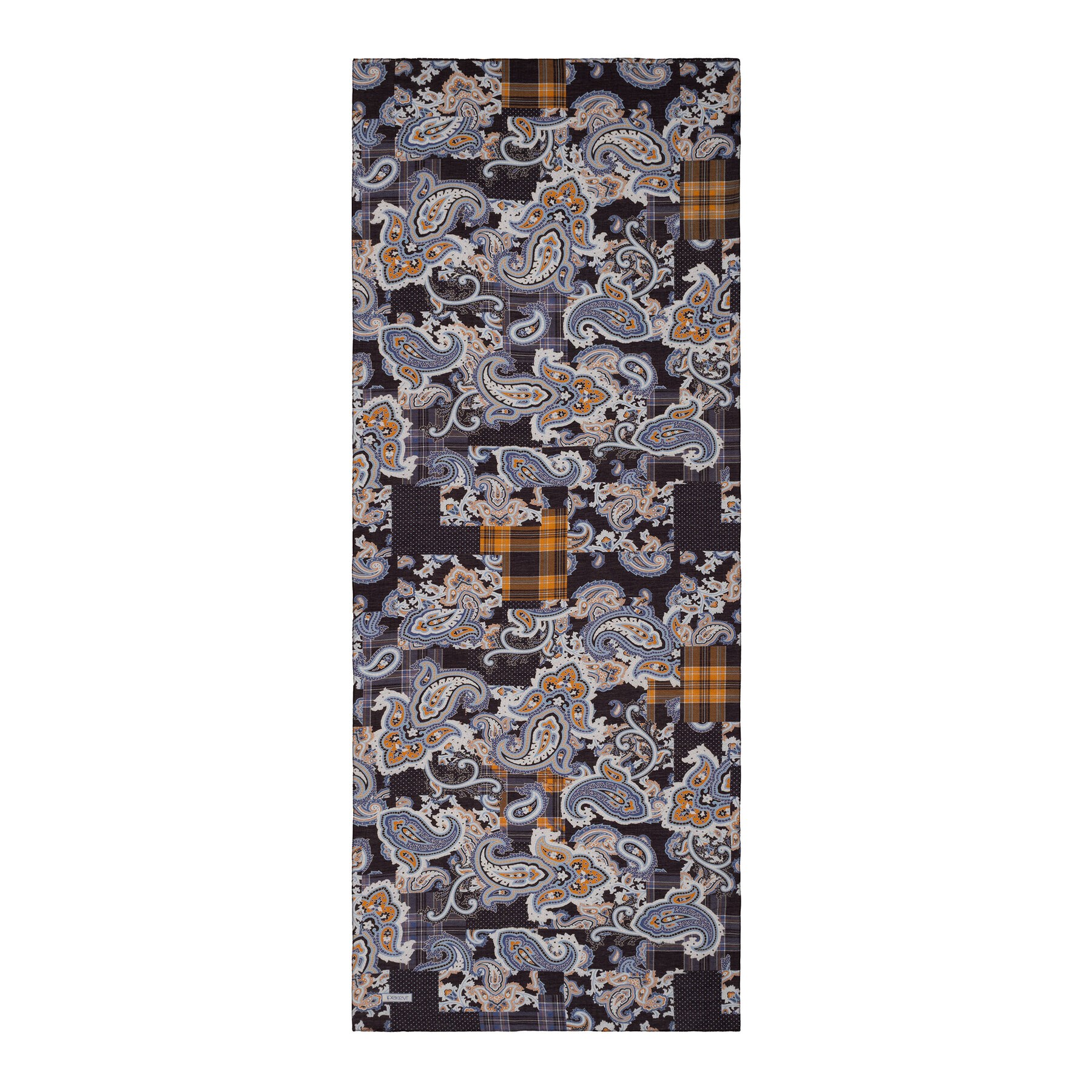 İpekevi Patchwork Desenli TenSoft Şal 03920-Siyah