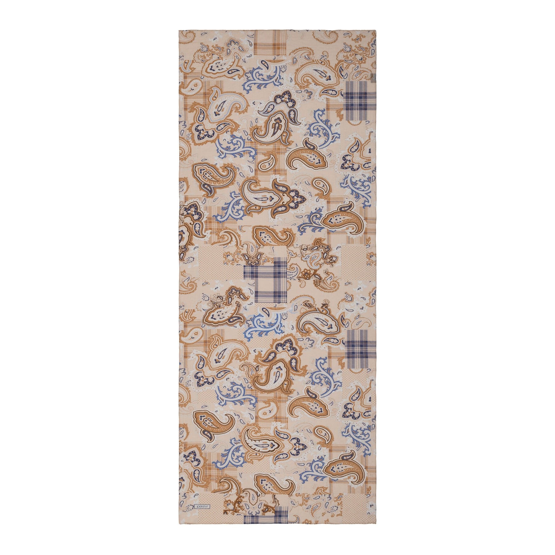 İpekevi Patchwork Desenli TenSoft Şal 03920-pudra