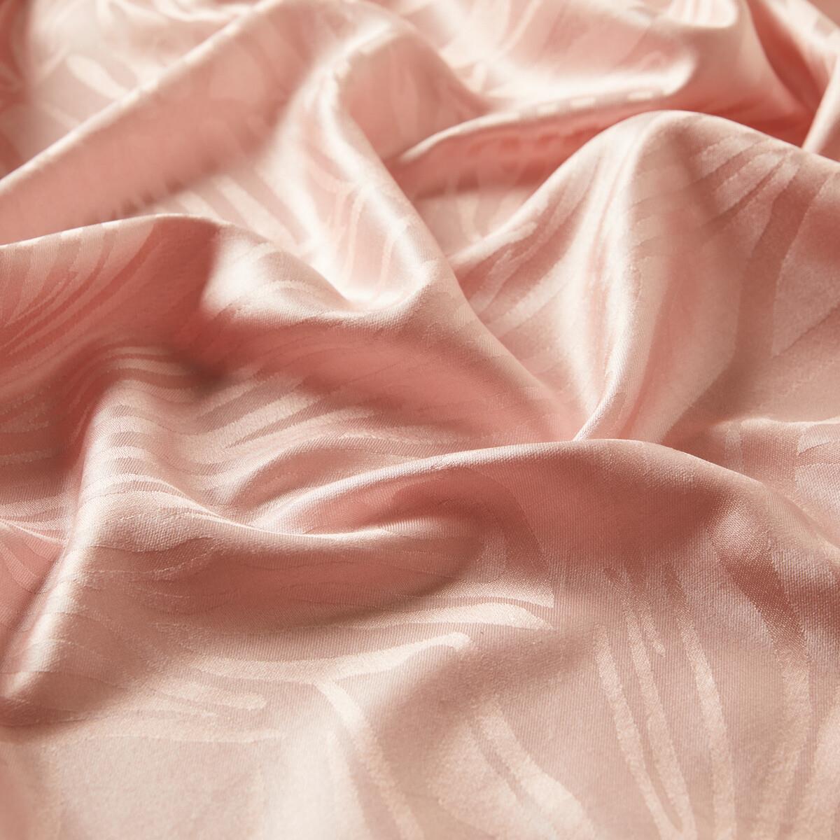 İpekevi Zebra Jakar Desenli İpek Şal 05139-Toz Pembe