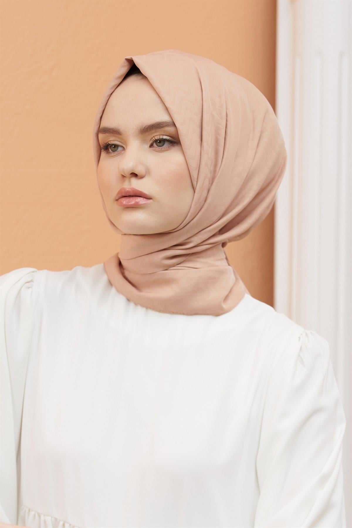 Kayla Şal 2067-Koyu Bej
