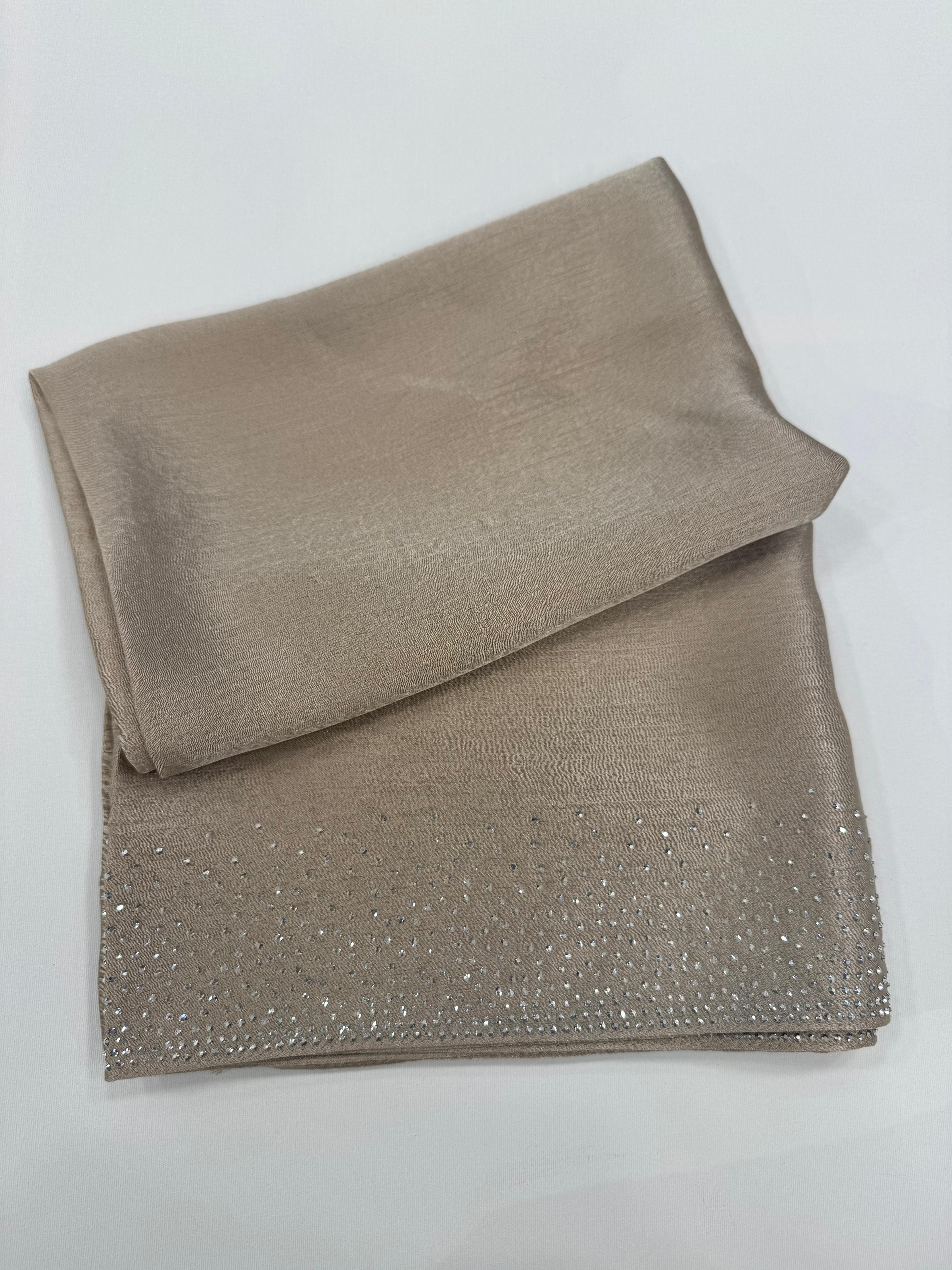 Kroren Parlak Taşlı Jan Jan Şal 7301-Taş