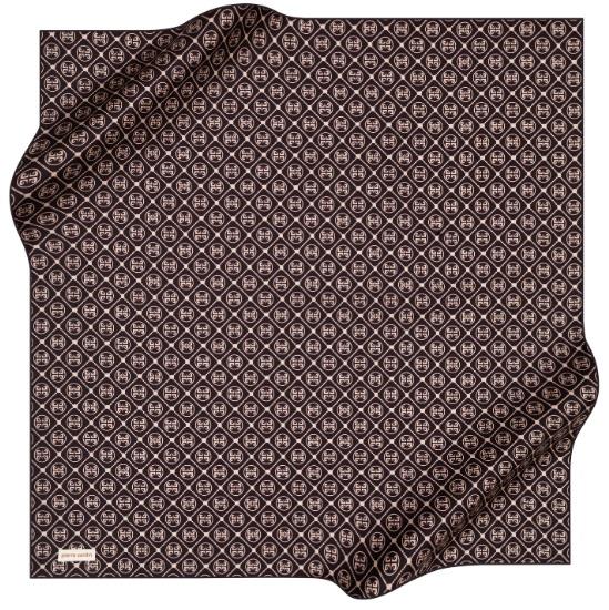 Pierre Cardin Crepe Saten Monogram Eşarp 8631230-341