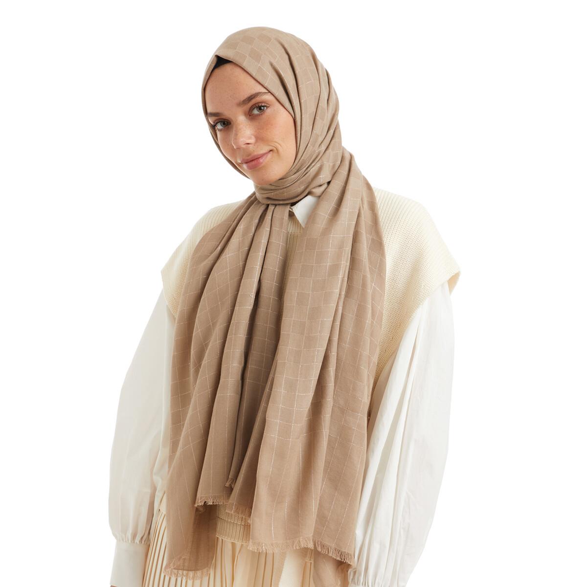Qoza Mezzo Şal 86765-Vizon