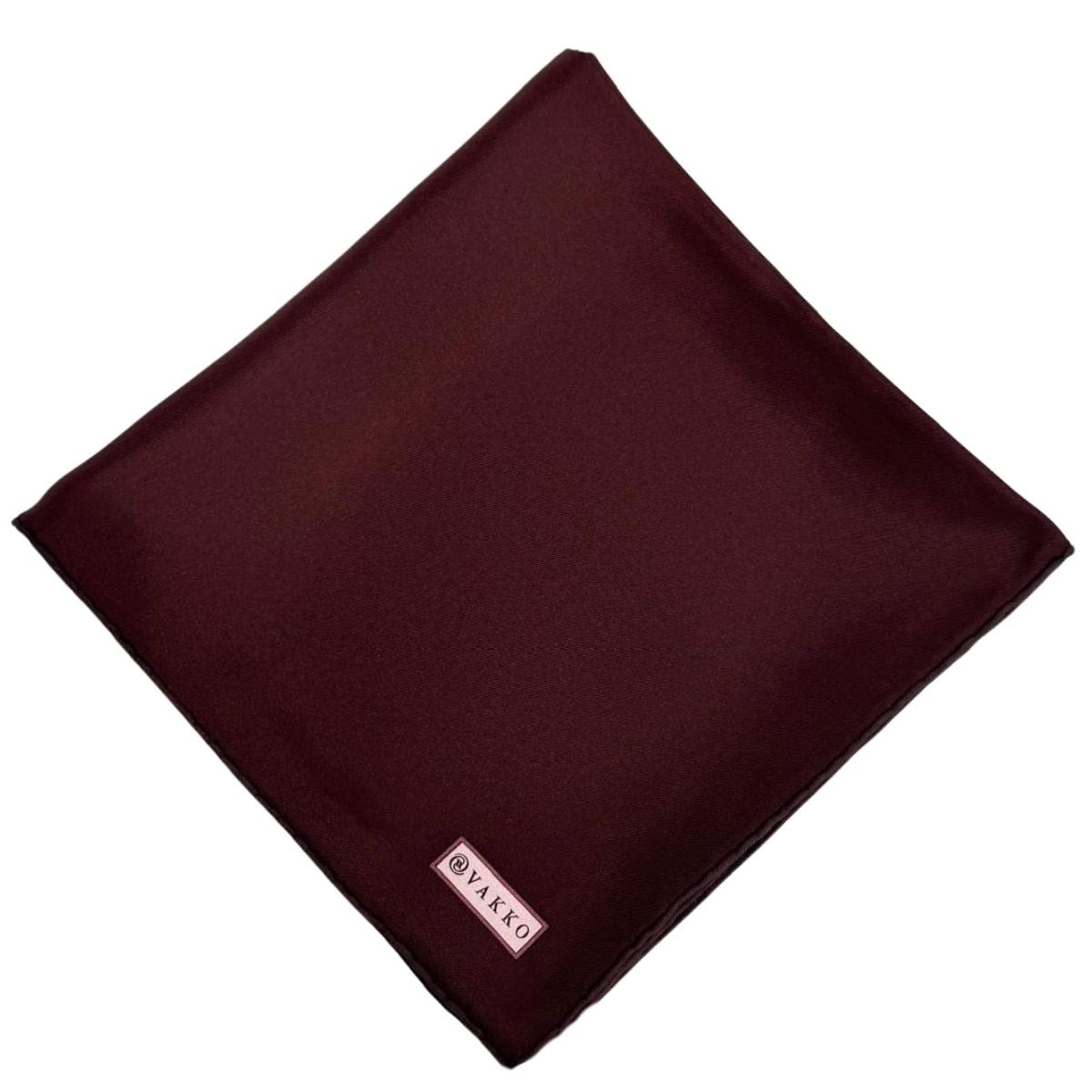 Vakko Düz Tivil İpek Eşarp 31815-Bordo