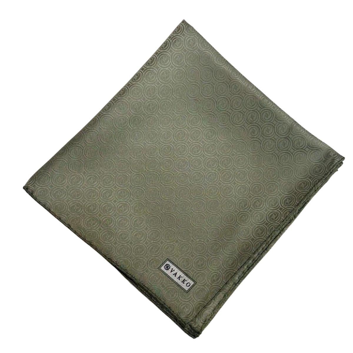 Vakko İpek Jakar Monogram Eşarp 31815-M-Açık Yeşil