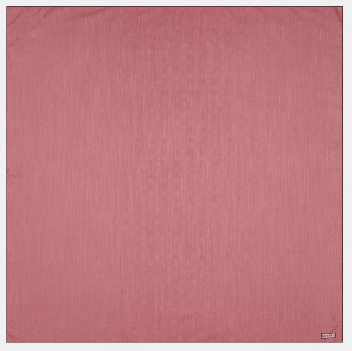 Vakko Monogram Pamuk İpek Eşarp 3000655-Koyu Pembe