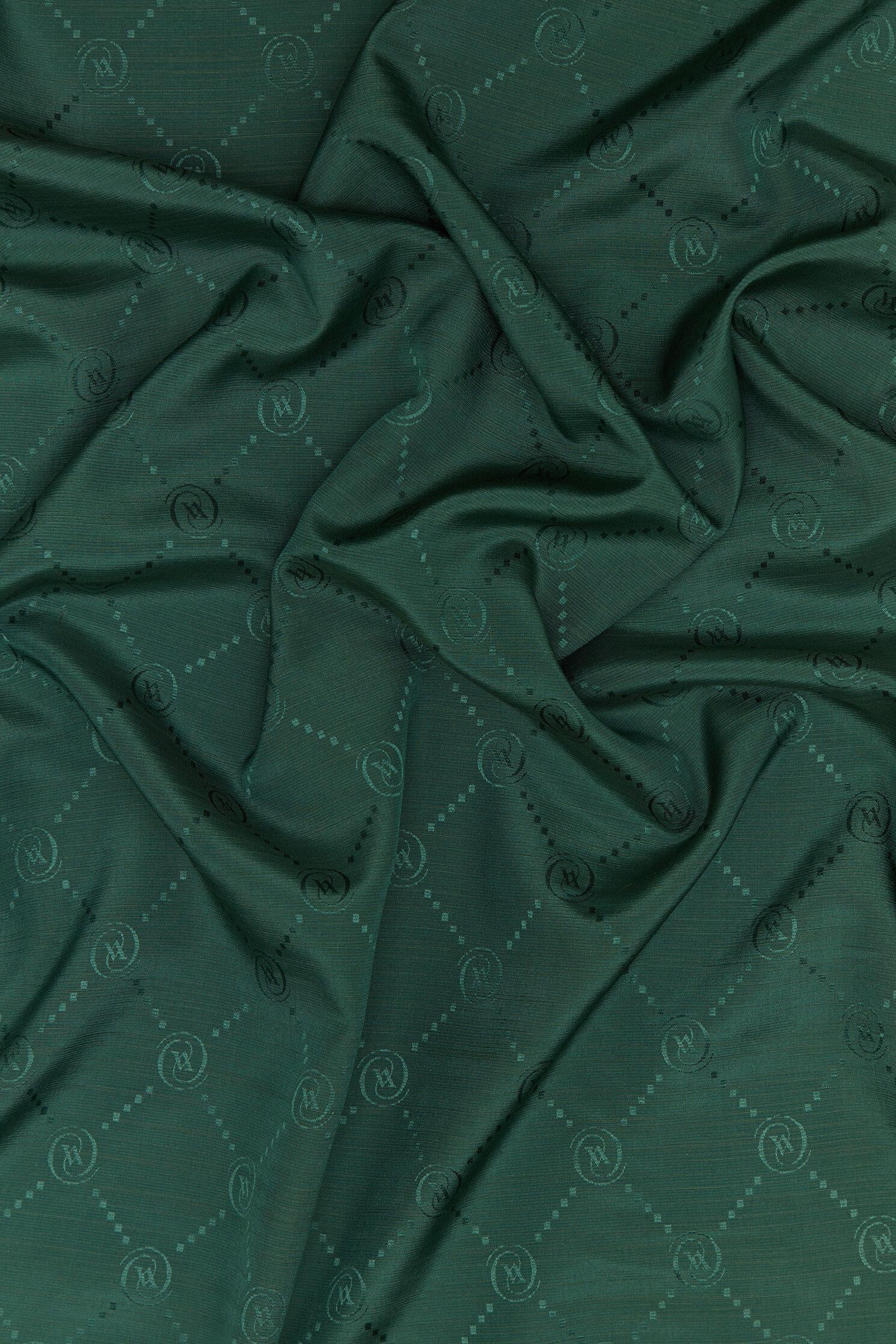 Vakko Monogram Pamuk İpek Eşarp 40828-Nefti