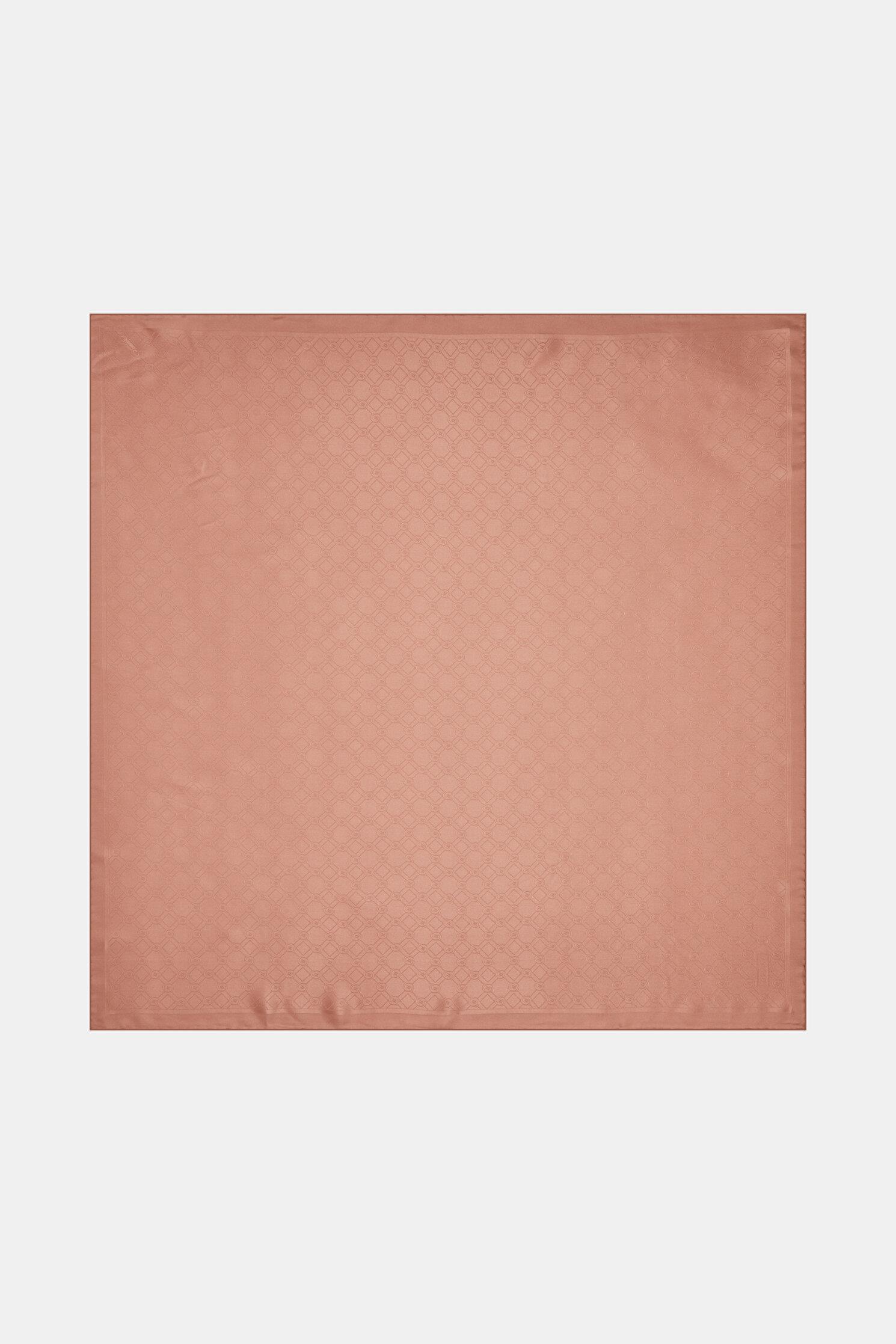 Vakko Özel Seri Monogram Jakarlı Eşarp 40843-Gül Kurusu