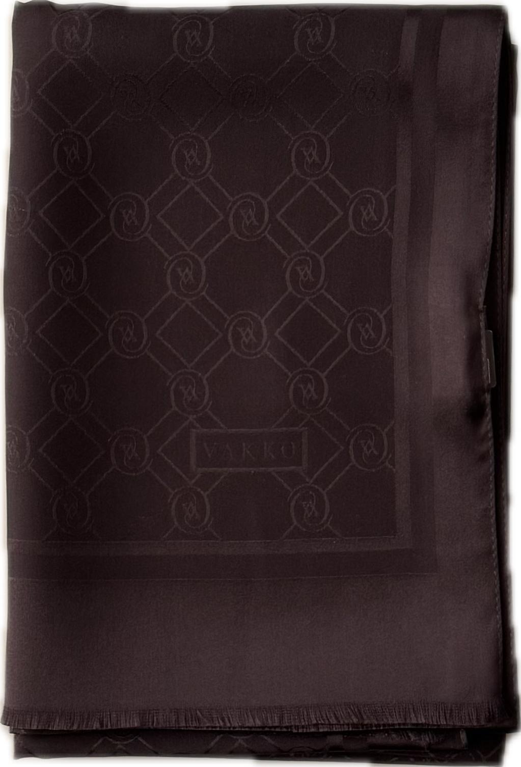 Vakko Özel Seri Monogram Jakarlı Şal 40830-Kahve