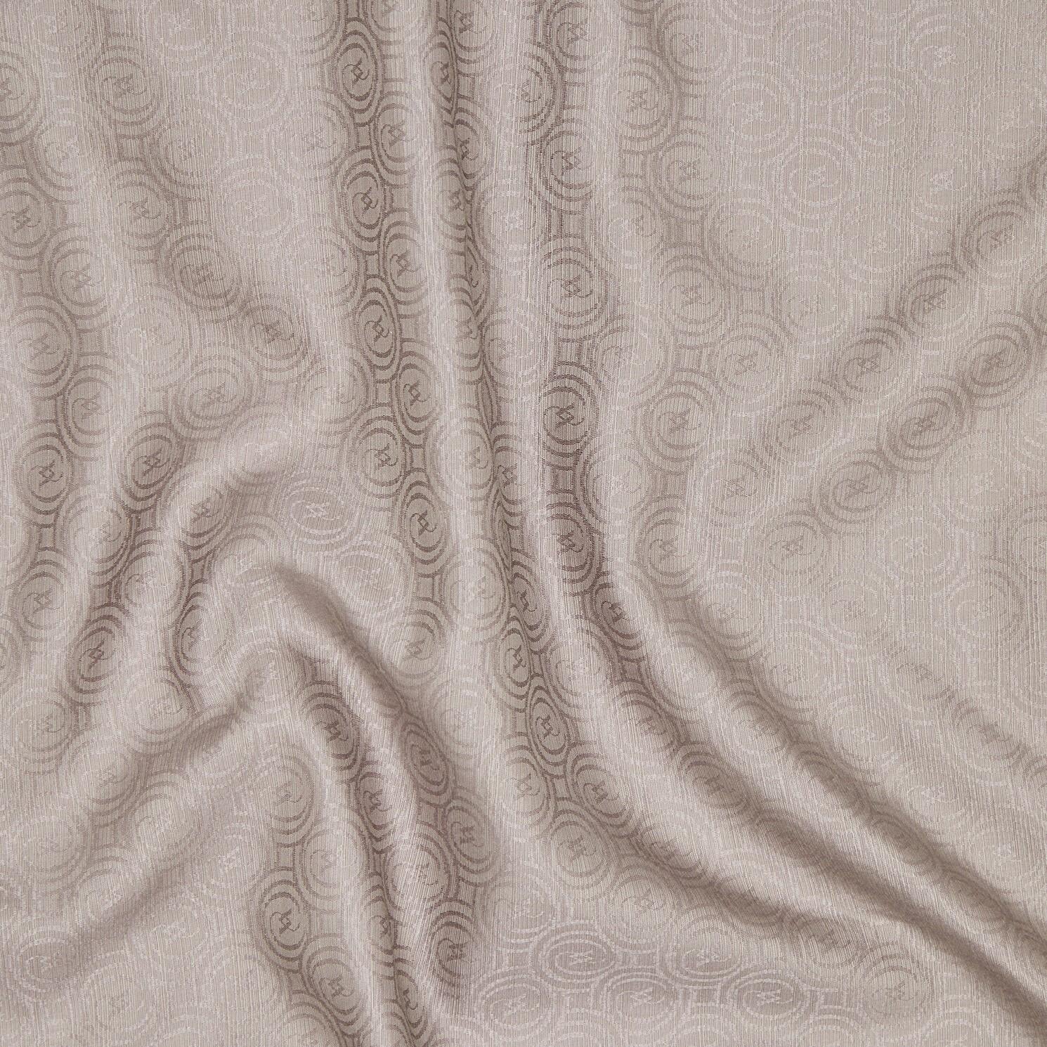 Vakko Pamuk İpek Monogram Eşarp 41301-Gri