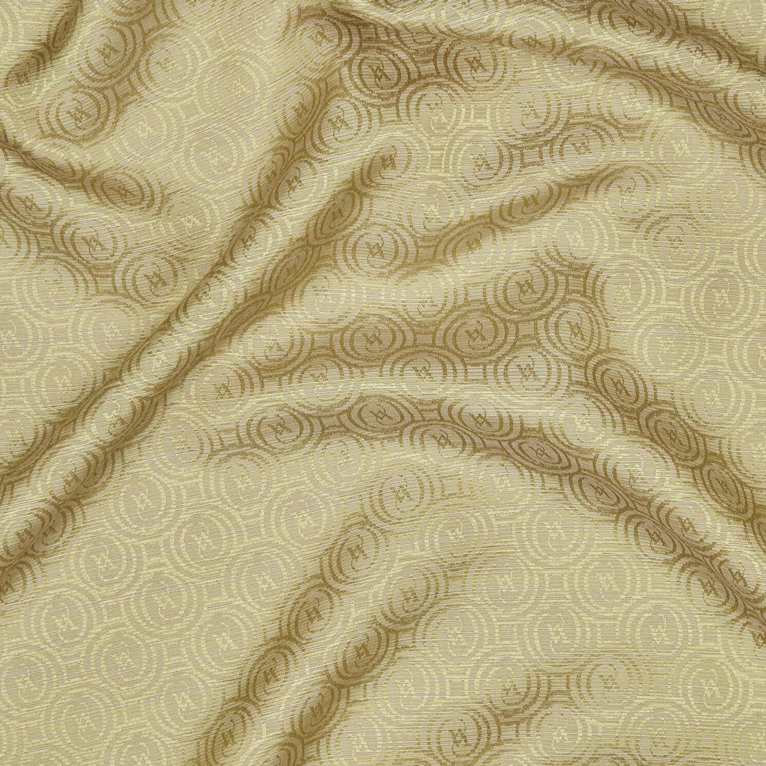 Vakko Pamuk İpek Monogram Eşarp 41301-Haki