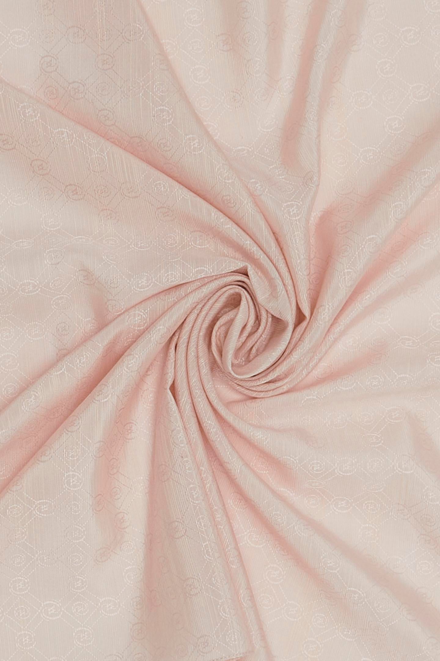Vakko Pamuk İpek Monogram Şal 300116-Vizon