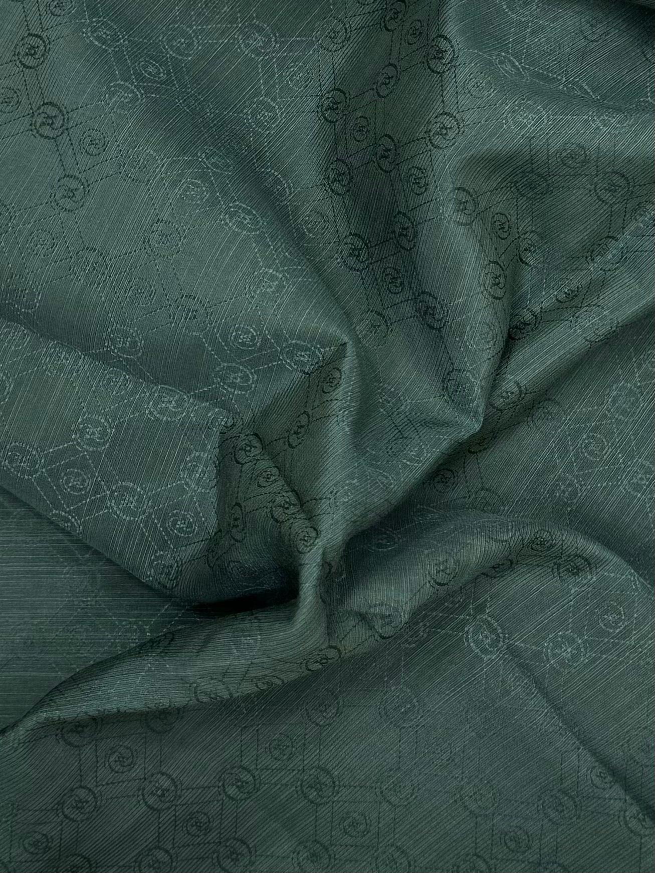 Vakko Pamuk İpek Monogram Şal 40752-Nefti
