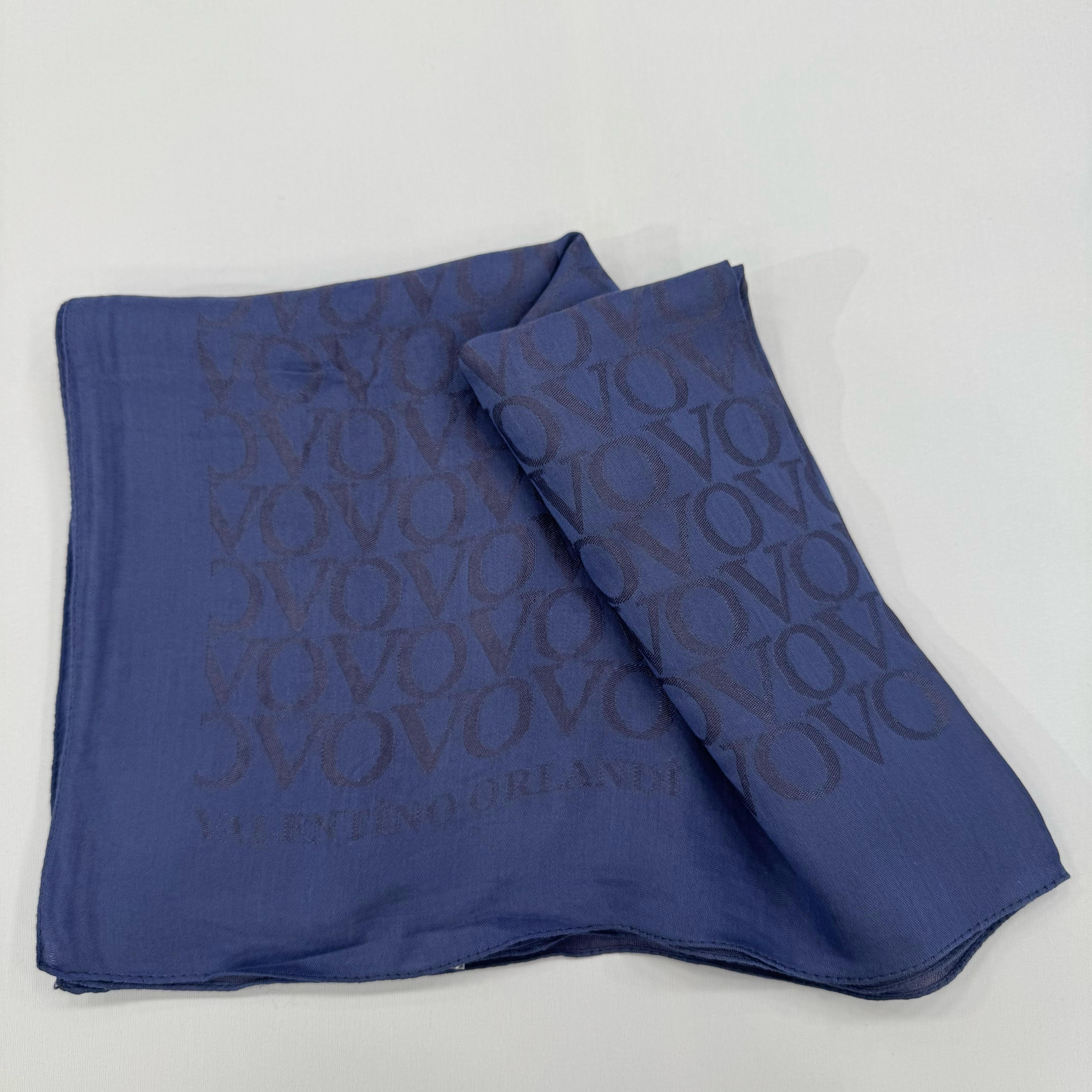 Valentino Orlandi Jakarlı Monogram Şal  27042025-Mor