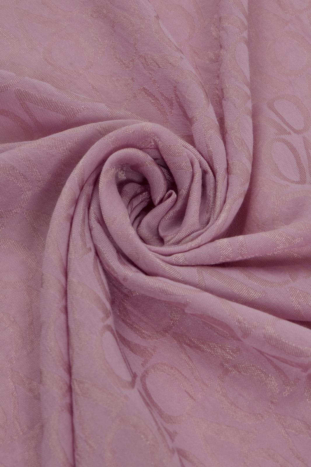 Valentino Orlandi Jakarlı Monogram Şal  27042025-Pembe